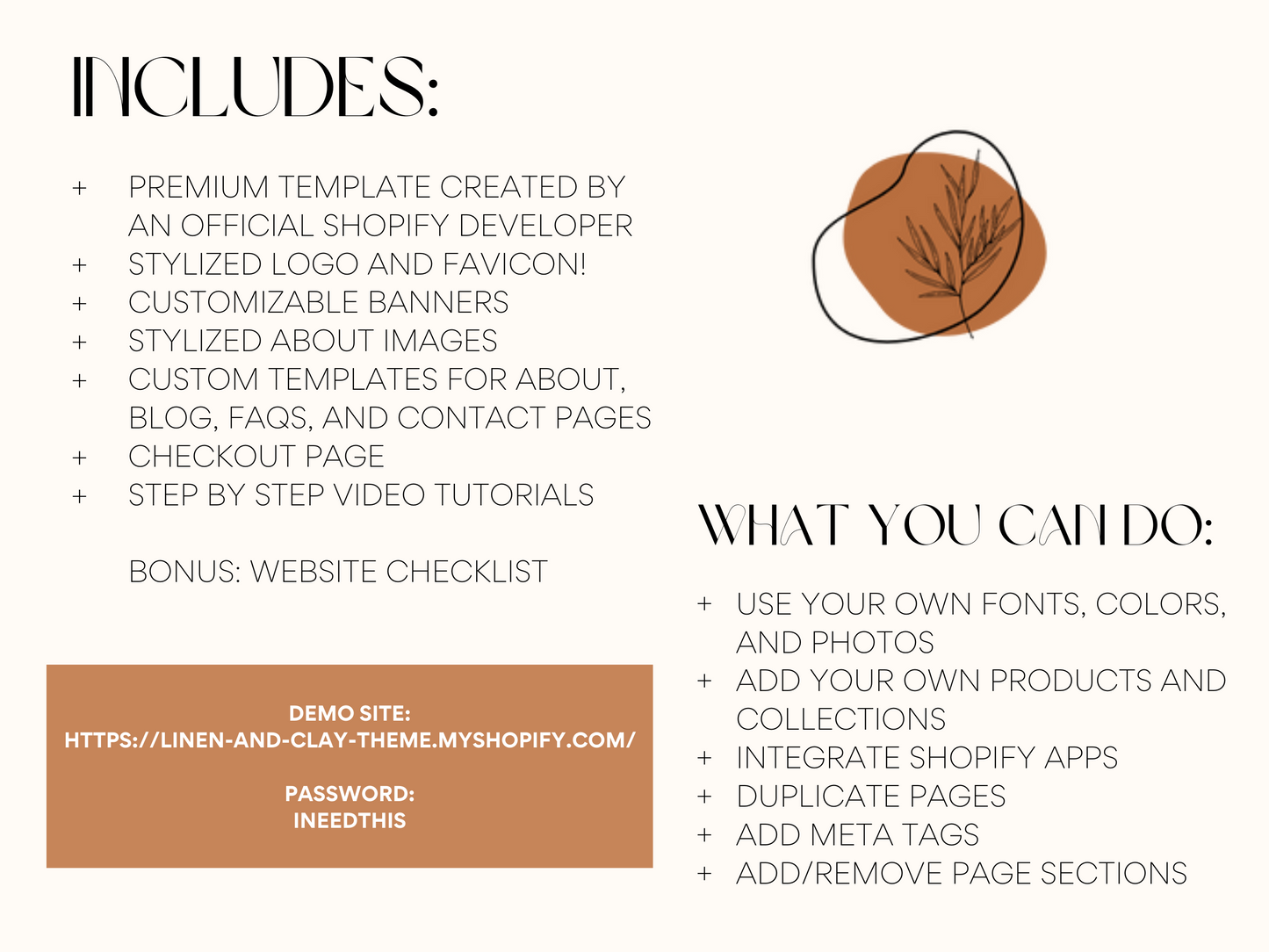 Boho Shopify Theme | Linen and Clay