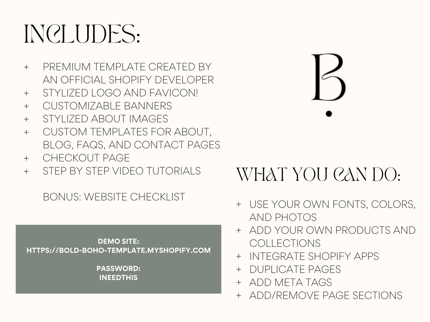 Bold Boho Shopify Theme | Bold+Boho