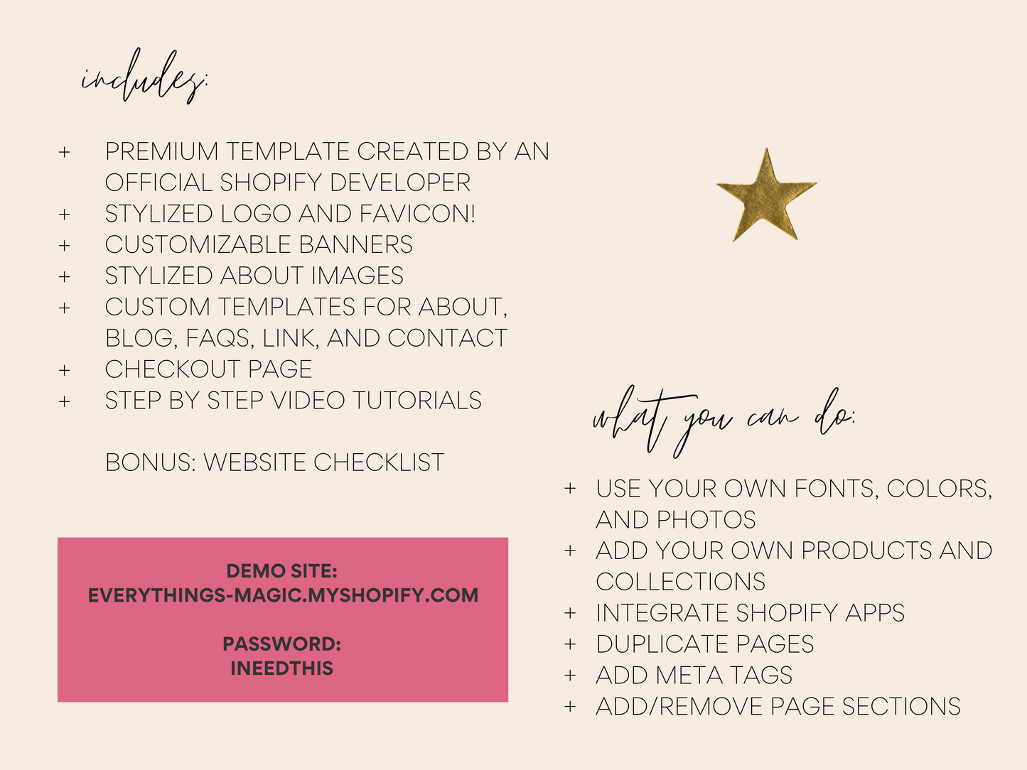 Feminine Shopify Theme | Magic Life
