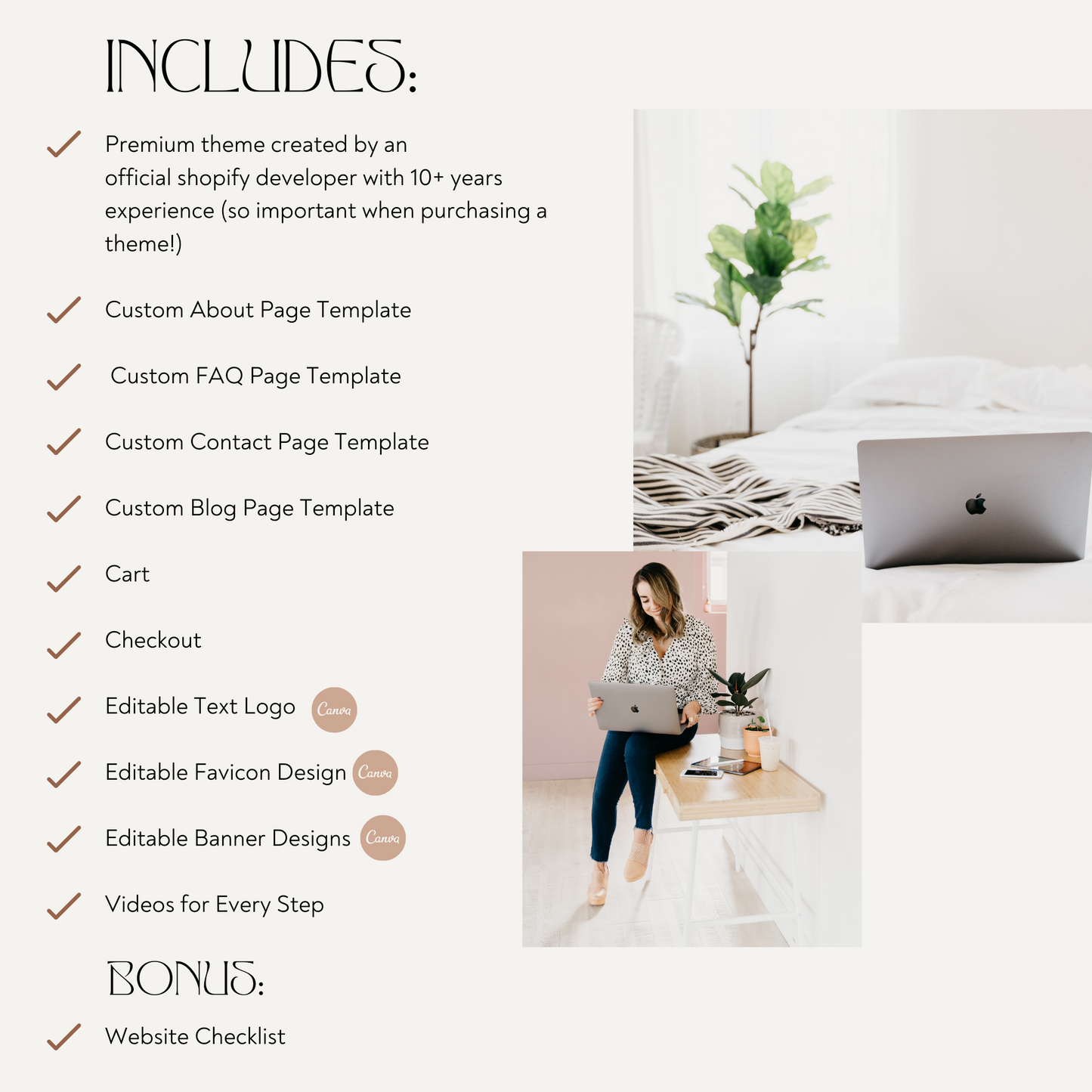 Boho Neutral Shopify Theme | Beachy Boho