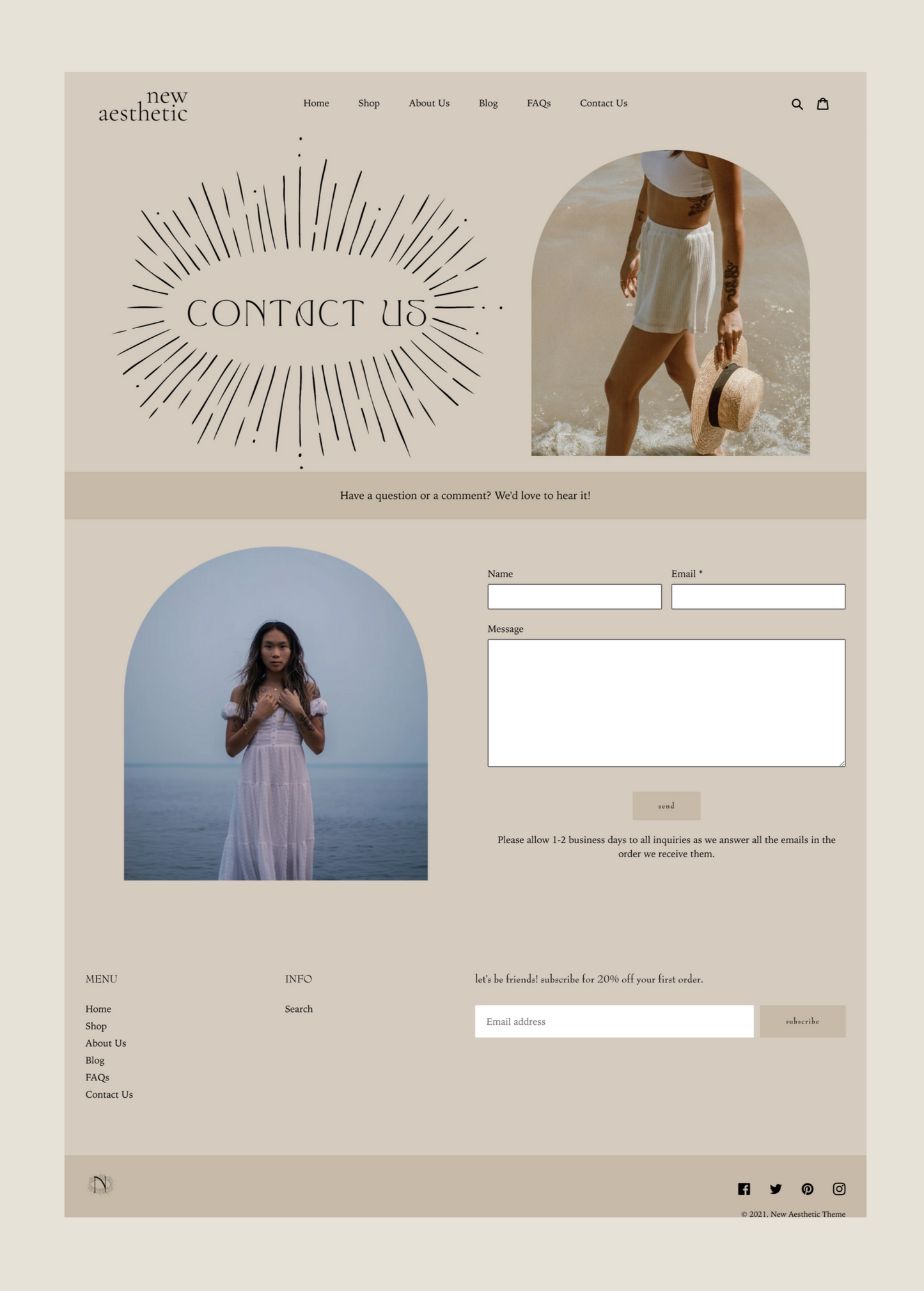 Aesthetic Boho Shopify Theme | New Aesthetic
