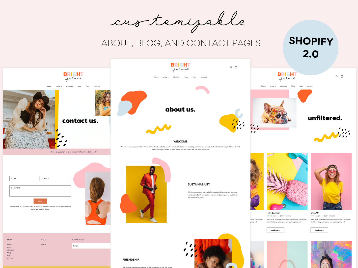 Colorful Shopify Theme | Future is Bright