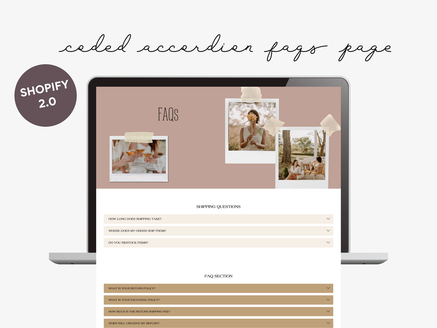 Feminine Shopify Theme | Rustic Desert