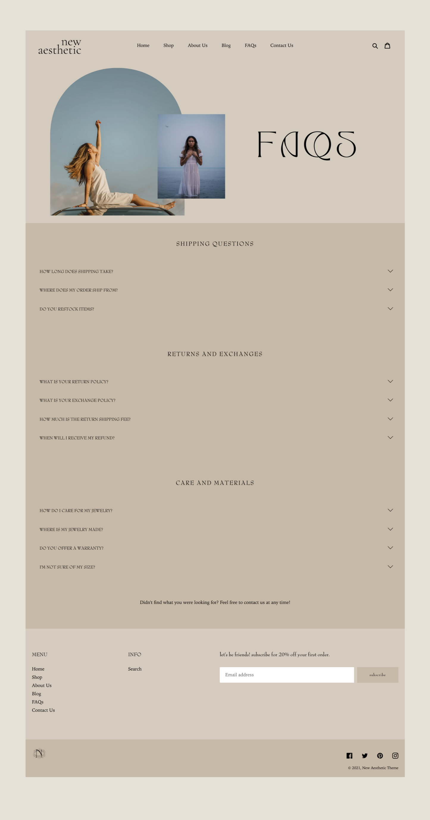 Aesthetic Boho Shopify Theme | New Aesthetic