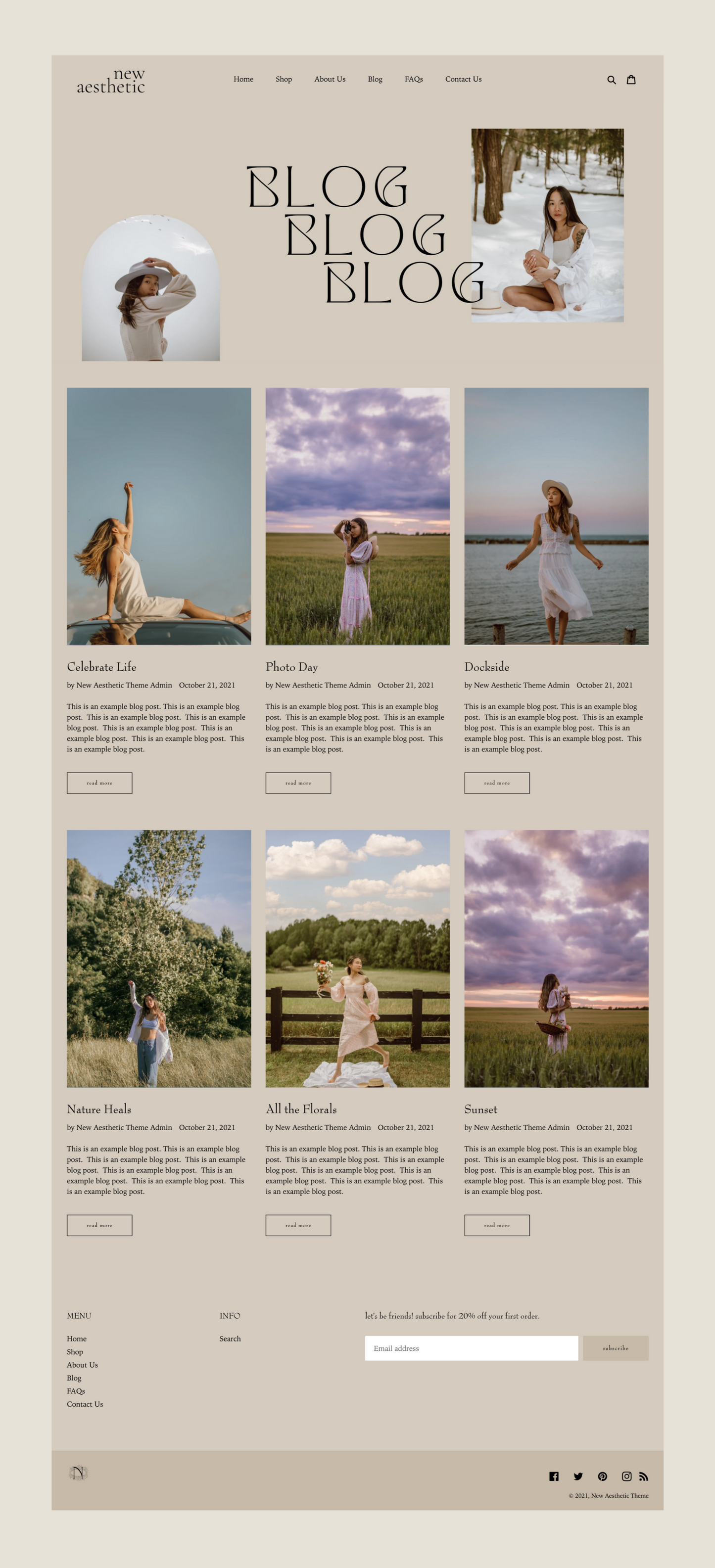 Aesthetic Boho Shopify Theme | New Aesthetic