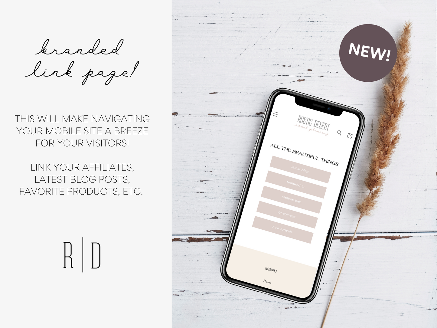 Feminine Shopify Theme | Rustic Desert