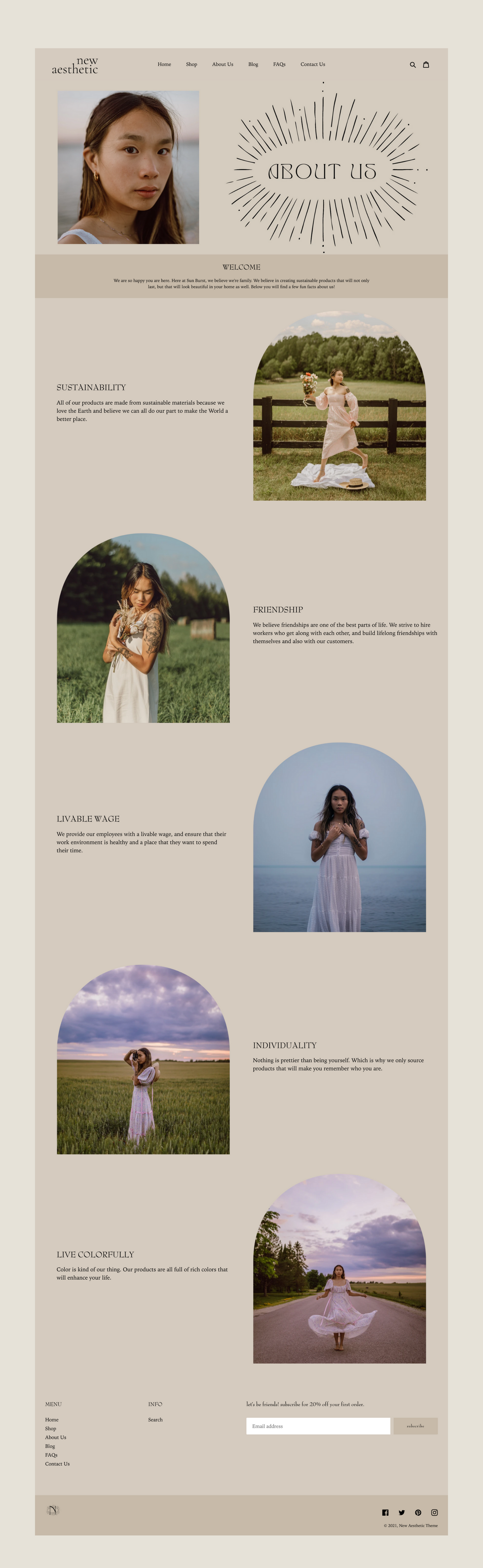 Aesthetic Boho Shopify Theme | New Aesthetic