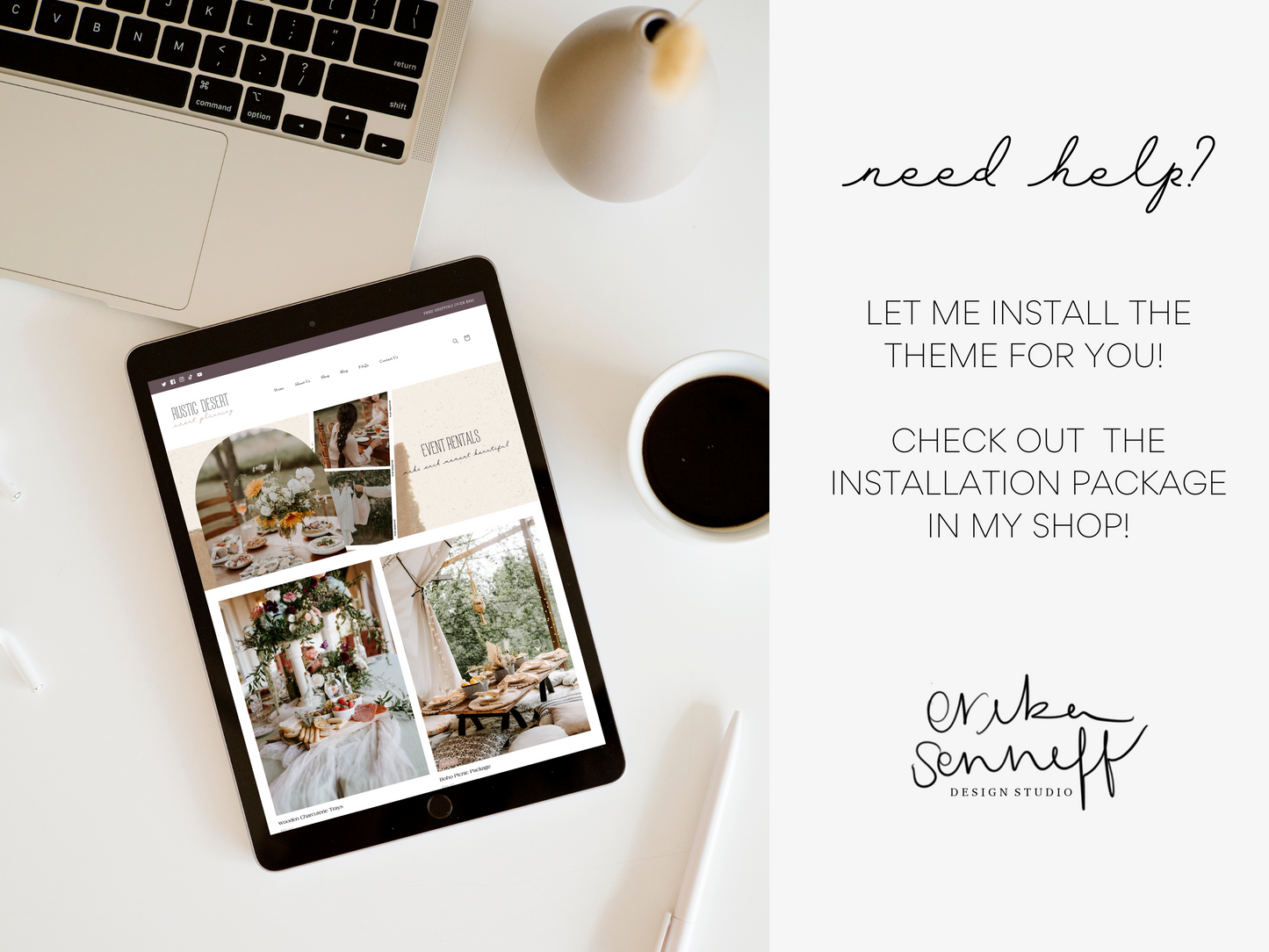 Feminine Shopify Theme | Rustic Desert