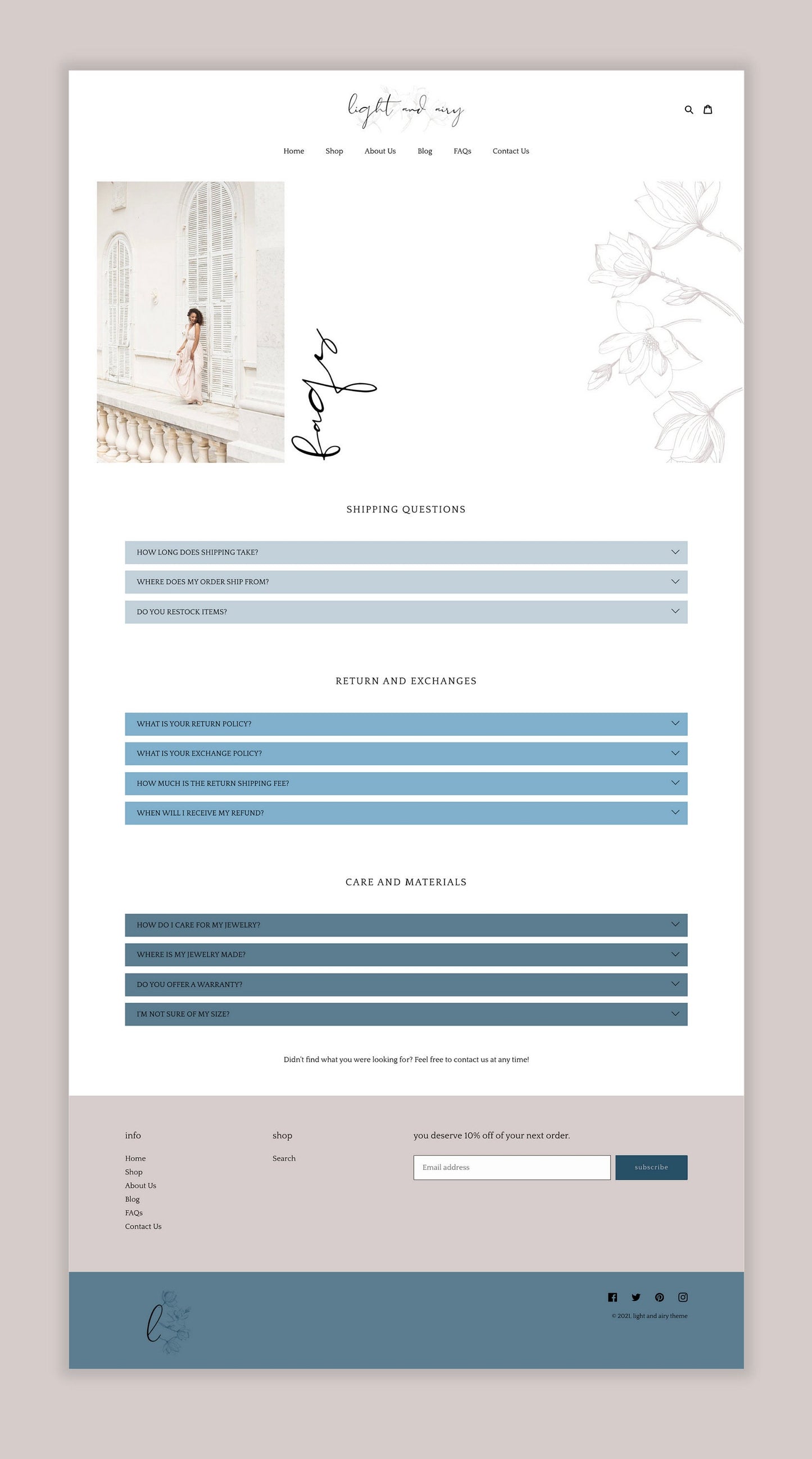 Shopify Theme | Minimal Shopify Theme | Clean Shopify Template | Boutique Theme | Shopify Website Design | Wedding Shopify | Shopify
