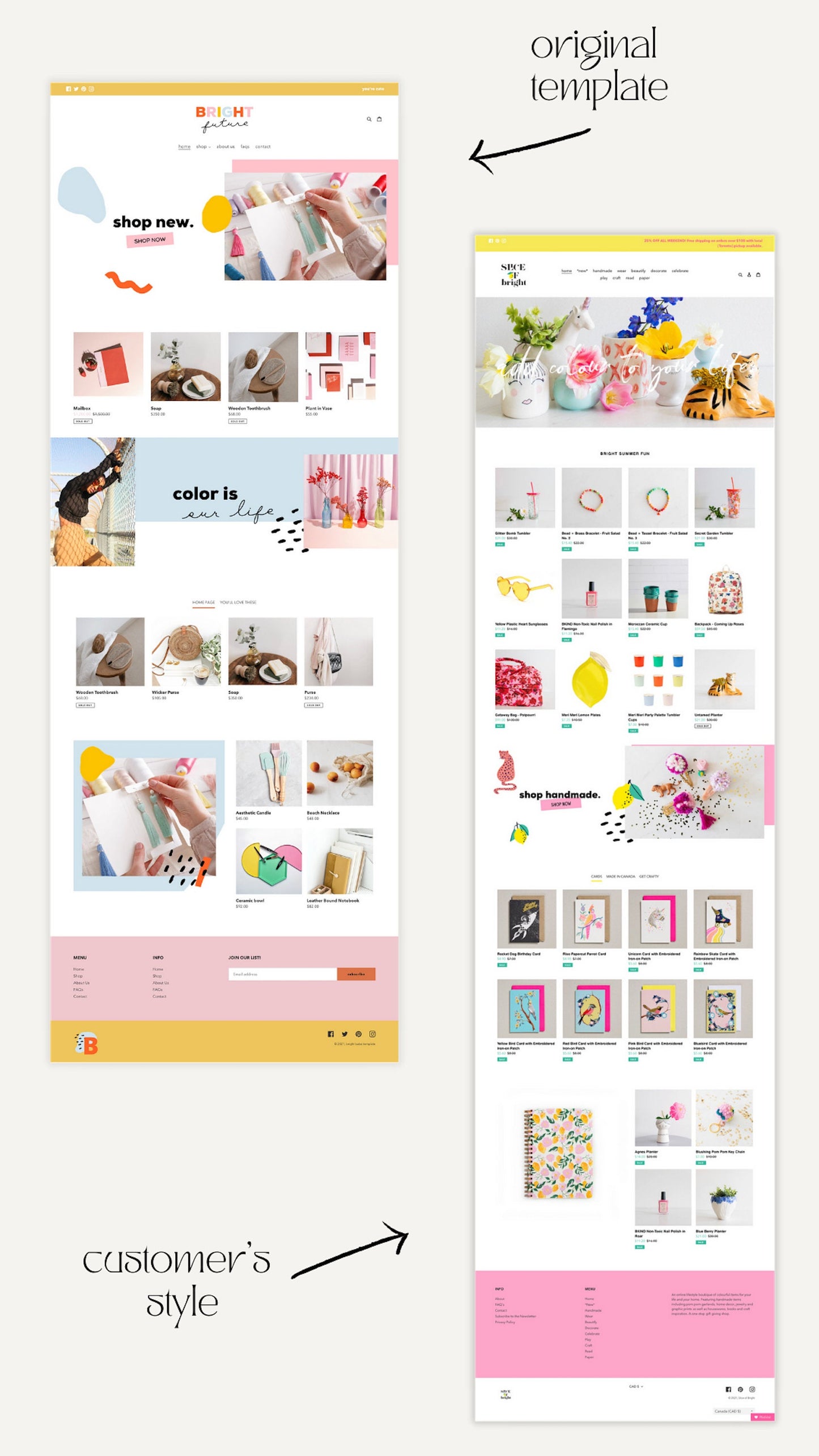 Colorful Shopify Theme | Shopify Template | Shopify Website | Shopify Design | Fun | Custom Shopify | Shopify Theme | Shopify Boutique