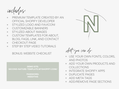 Modern Clean Shopify Theme | Second Nature