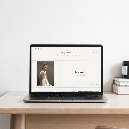 Minimal and Clean Shopify Theme | Daily Journal