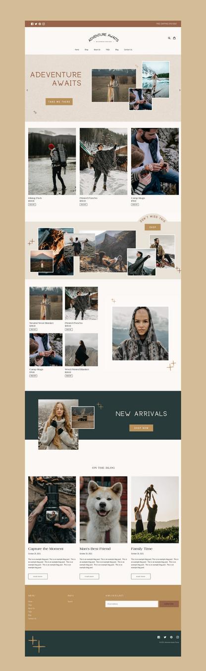 Bold Shopify Theme | Adventure Awaits