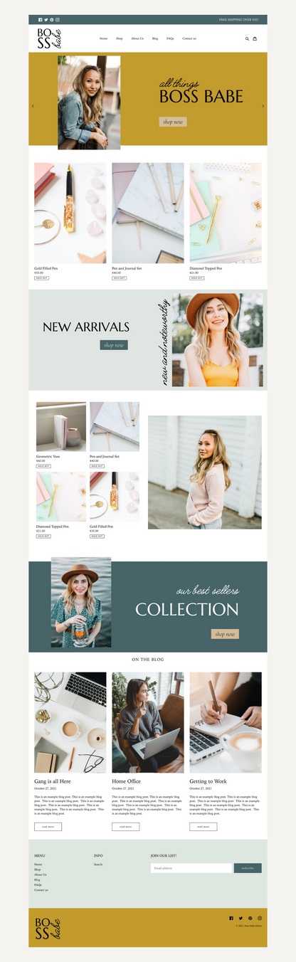 Bold Shopify Theme | Boss Babe