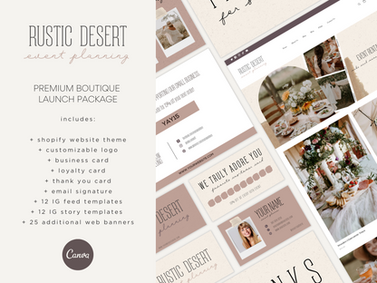 Rustic Desert Launch Package