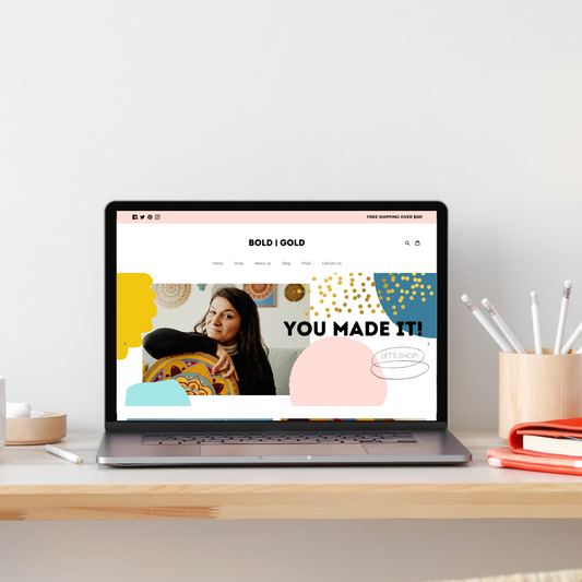 Colorful Shopify Theme | Bold and Gold