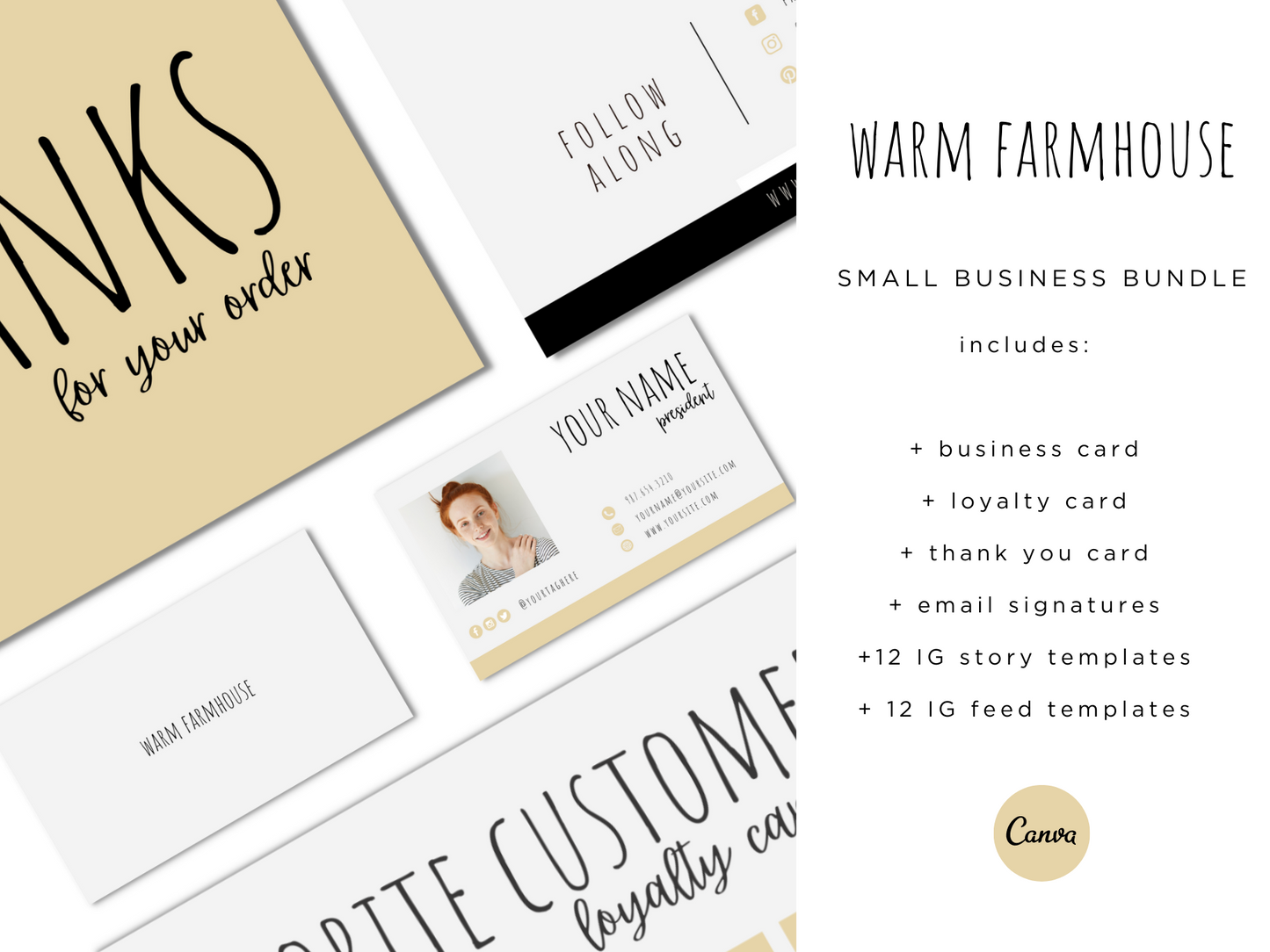 Warm Farmhouse Business Bundle