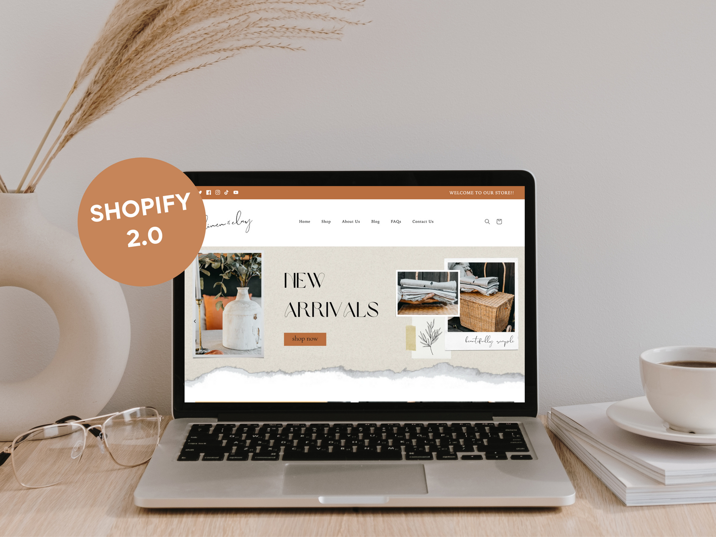 Boho Shopify Theme | Linen and Clay