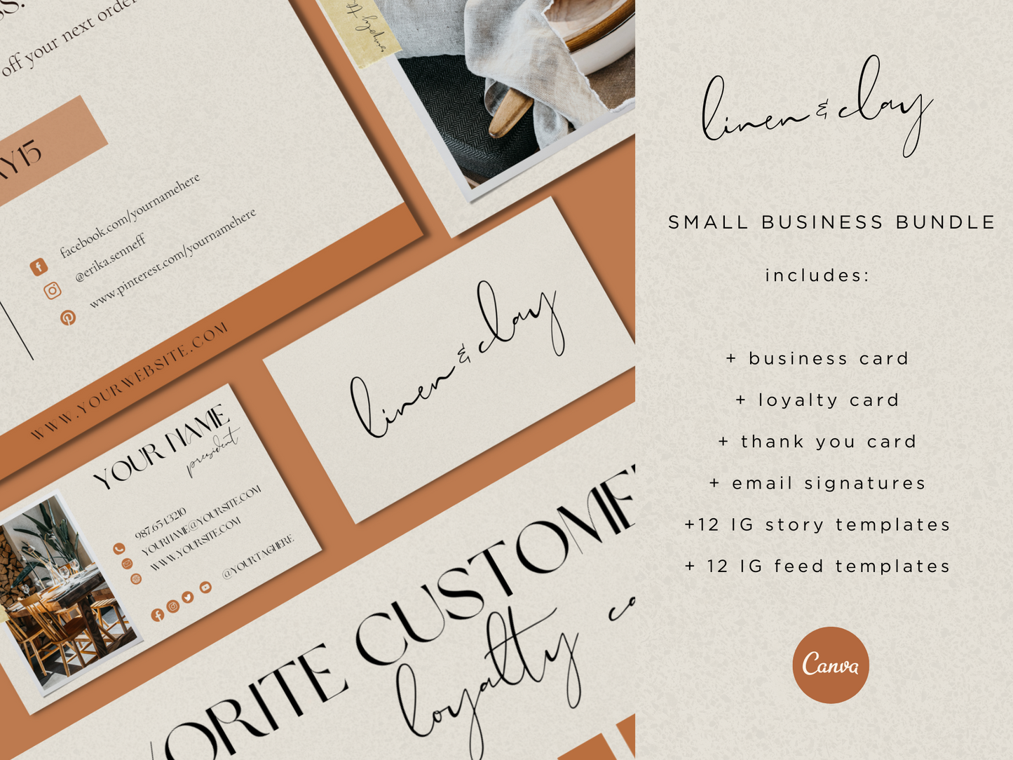 Linen and Clay Business Bundle