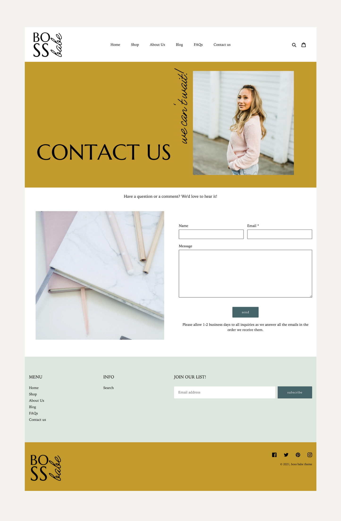 Bold Shopify Theme | Boss Babe