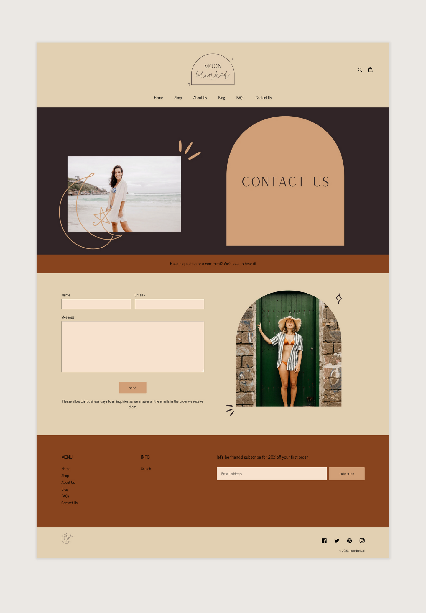 Aesthetic Boho Shopify Theme | Moonblinked