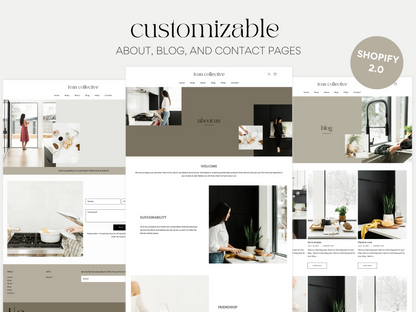 Clean Neutral Shopify Theme | Aesthetic Love