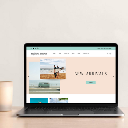 Colorful Shopify Theme | Seafoam Dreams