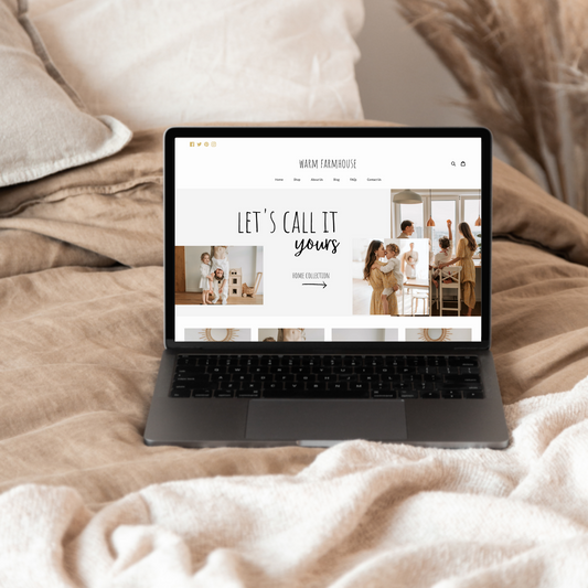 Neutral Shopify Theme | Warm Farmhouse