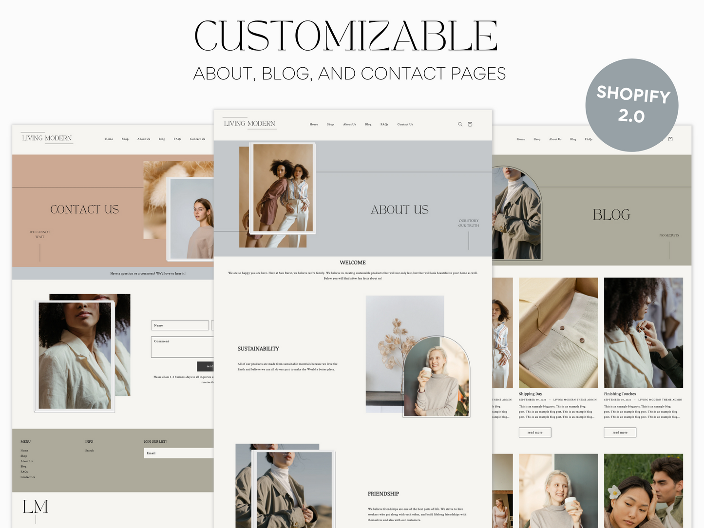 Modern Sleek Shopify Theme | Living Modern