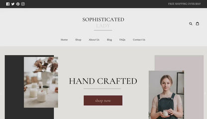 Modern Feminine Shopify Theme | Sophisticated Lady