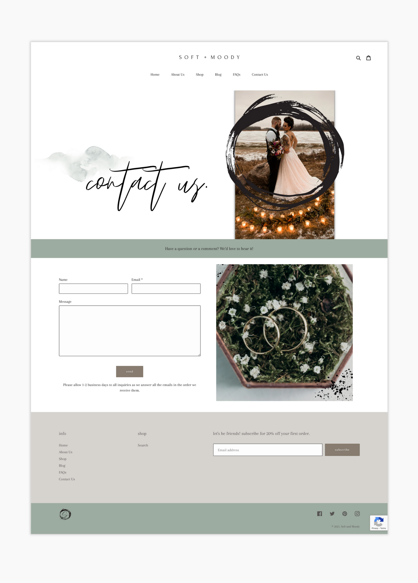 Modern Shopify Theme | Soft and Moody