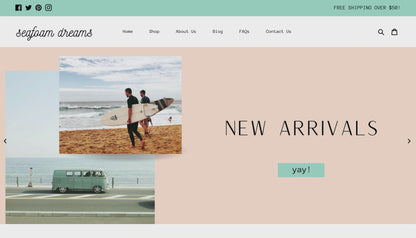 Colorful Shopify Theme | Seafoam Dreams