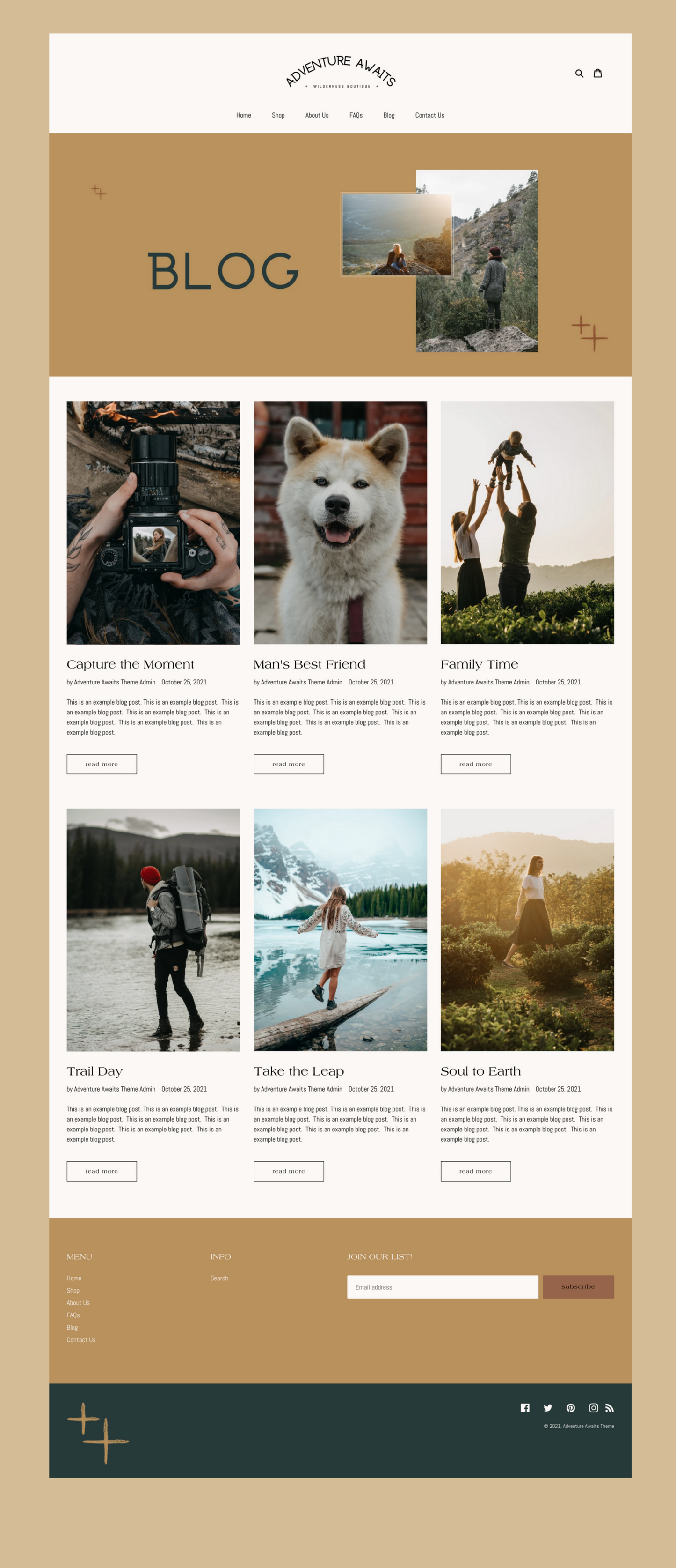 Bold Shopify Theme | Adventure Awaits