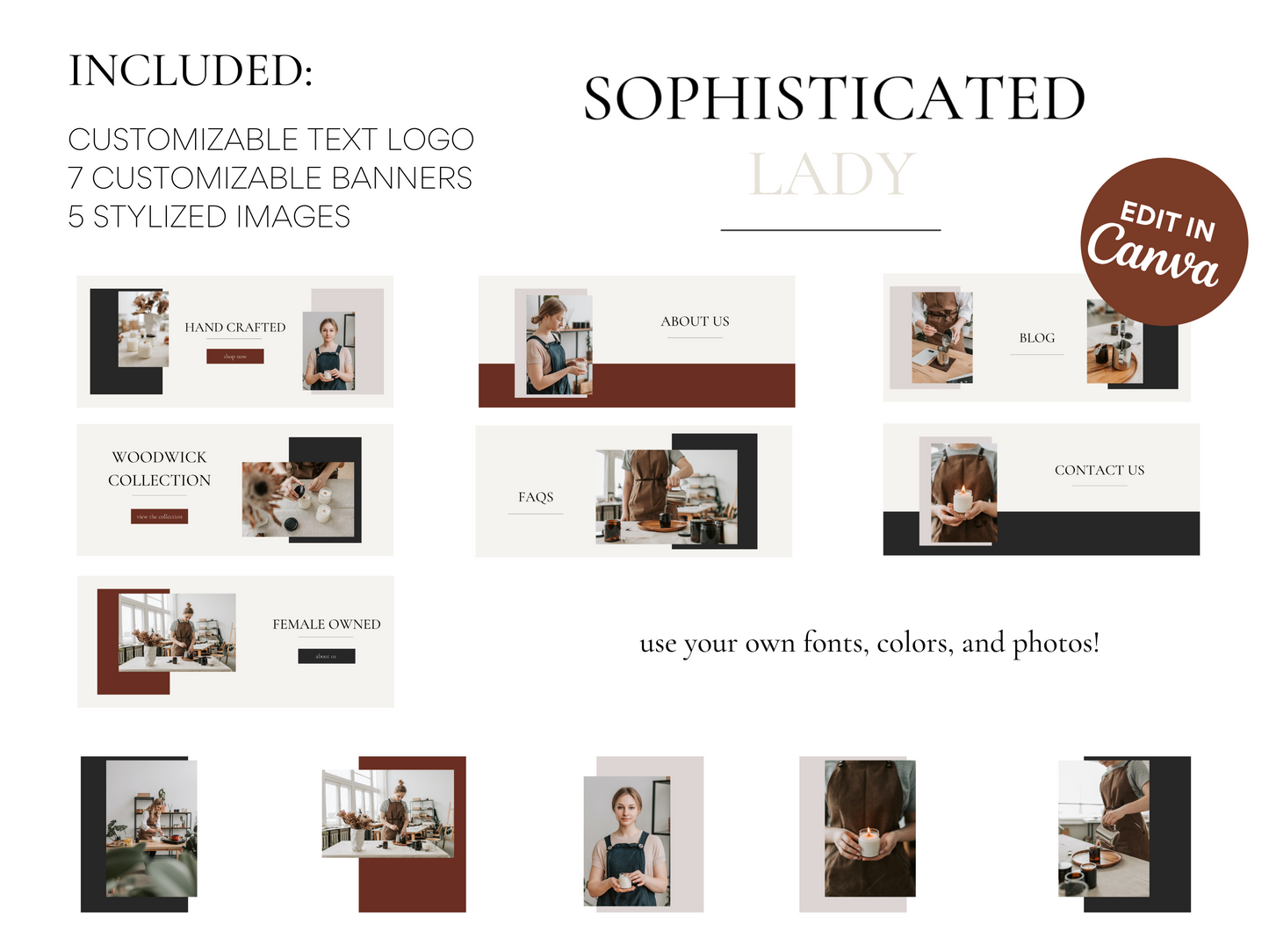 Modern Feminine Shopify Theme | Sophisticated Lady