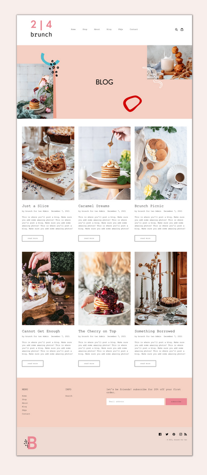 Fun Shopify Theme | Two for Brunch