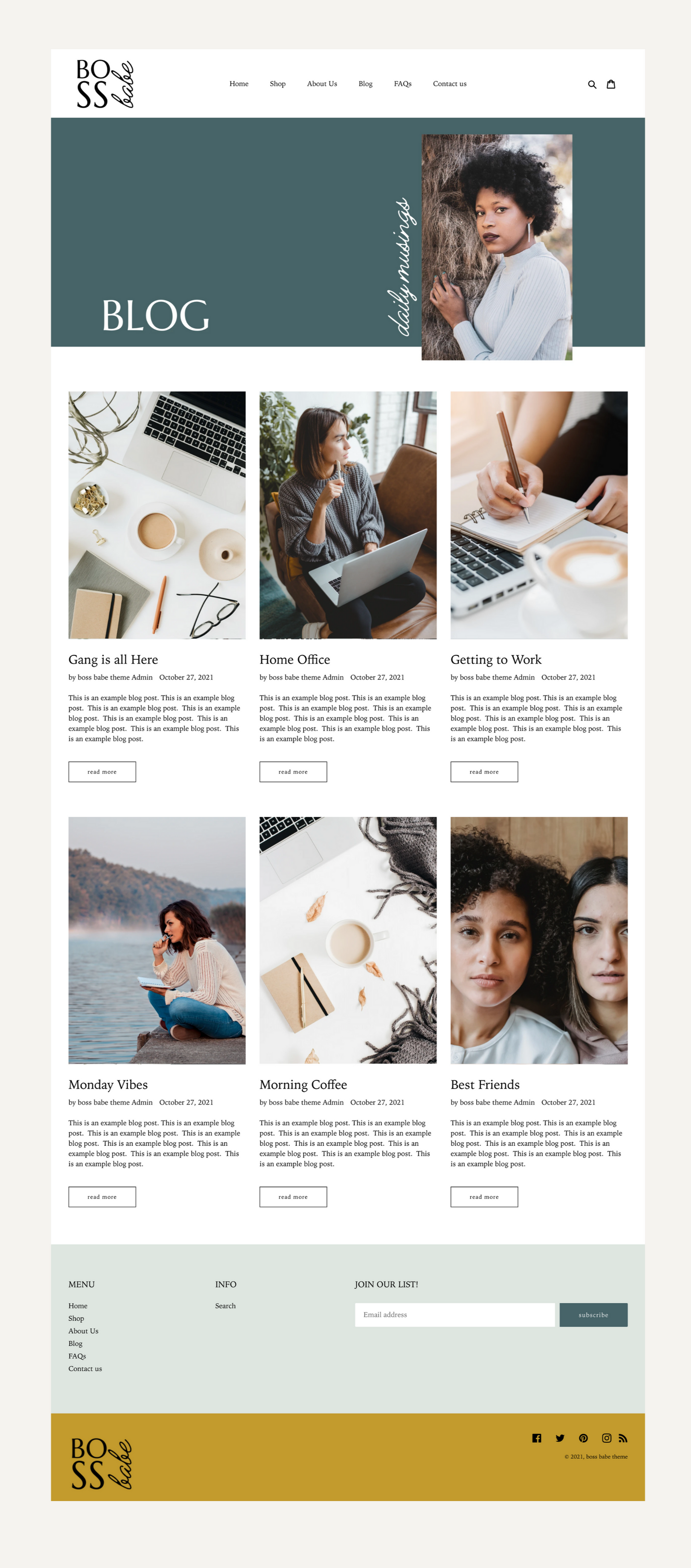 Bold Shopify Theme | Boss Babe