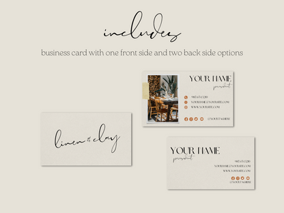 Linen and Clay Business Bundle