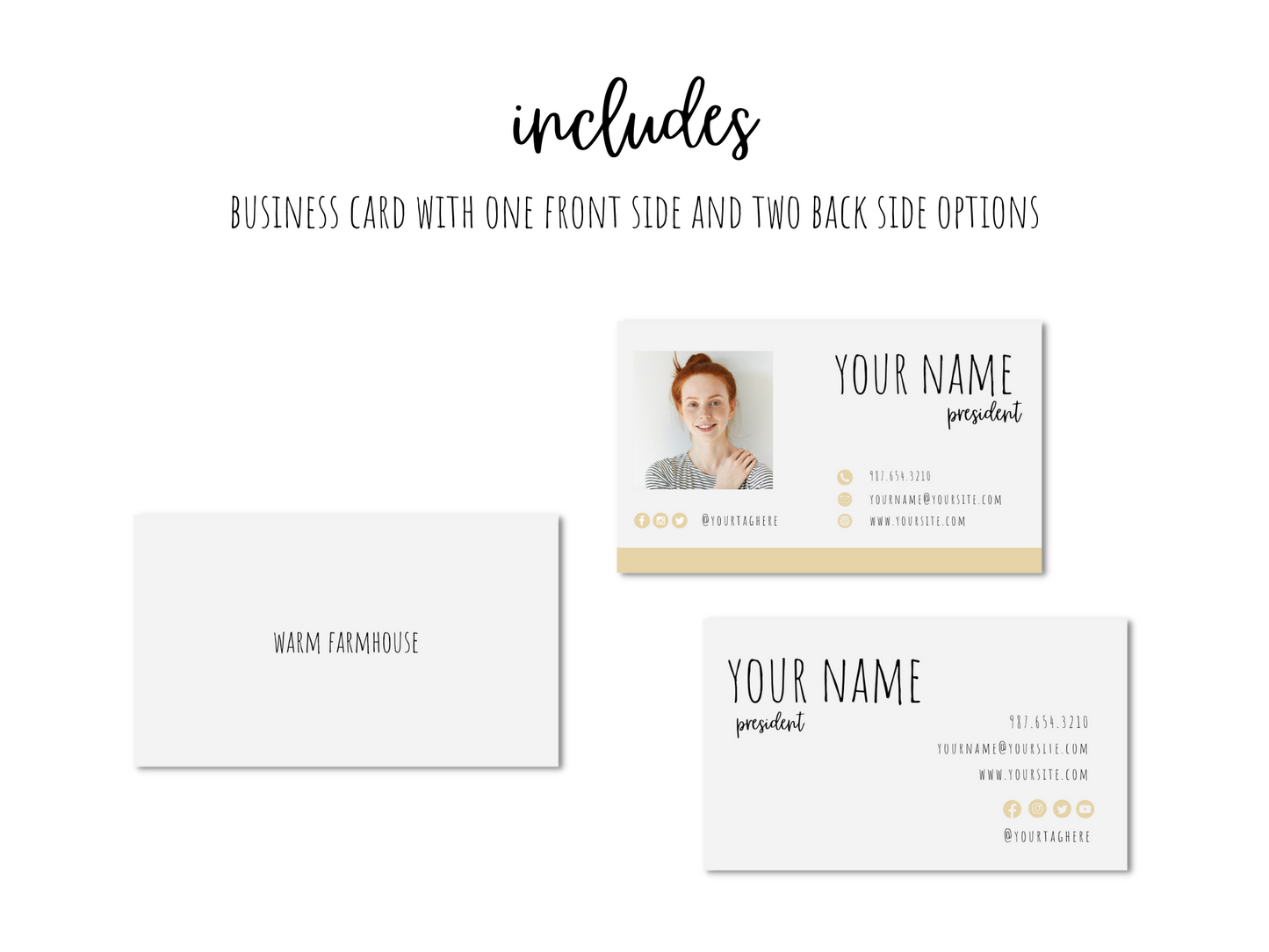Warm Farmhouse Business Bundle