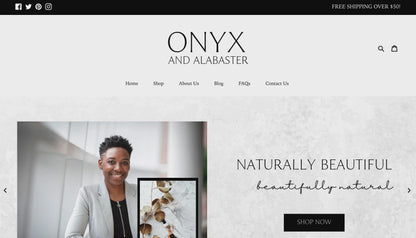 Clean Shopify Theme | Onyx and Alabaster