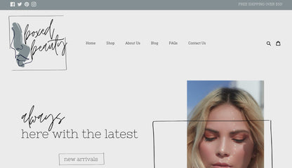 Sharp Shopify Theme | Boxed Beauty