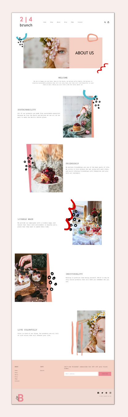 Fun Shopify Theme | Two for Brunch