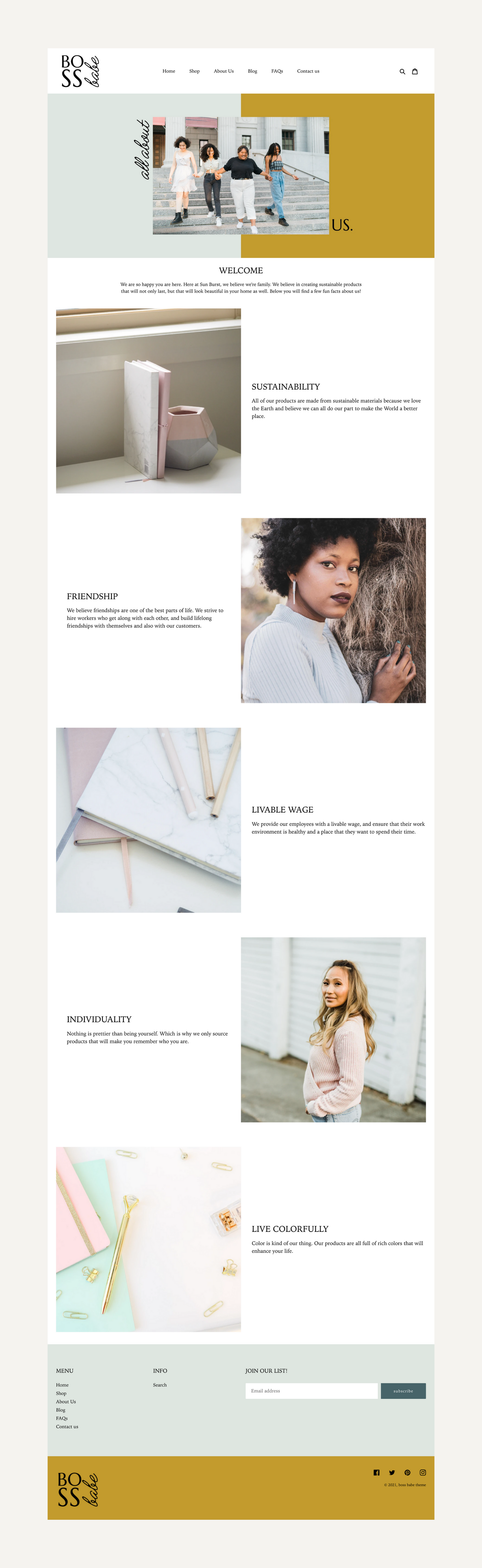 Bold Shopify Theme | Boss Babe