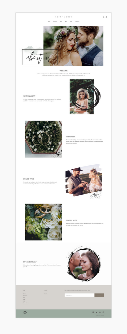 Modern Shopify Theme | Soft and Moody