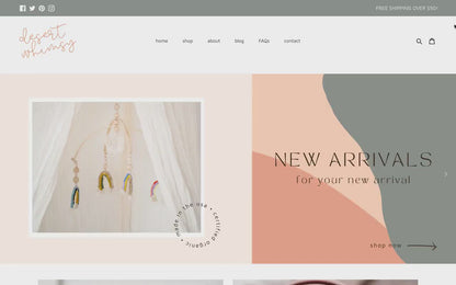Colorful Shopify Theme | Desert Whimsy