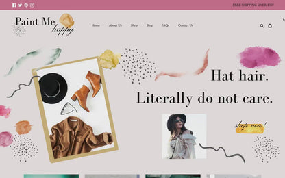 Colorful Shopify Theme | Paint Me Happy