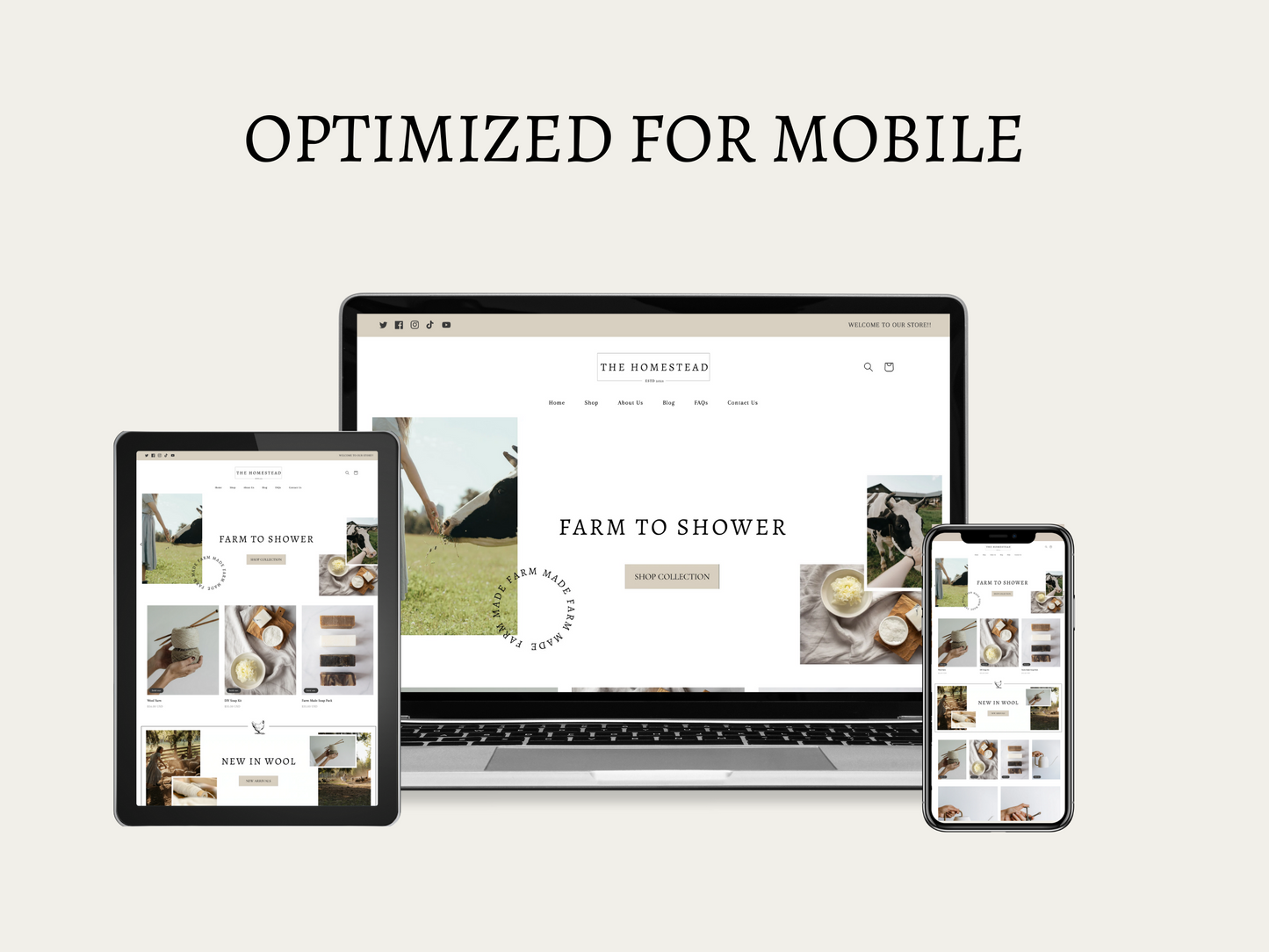 Neutral Shopify Theme | The Homestead
