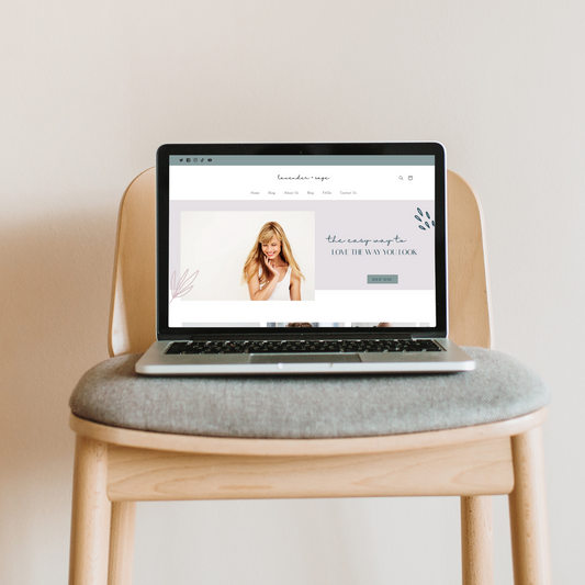 Feminine Shopify Theme | Lavender and Sage