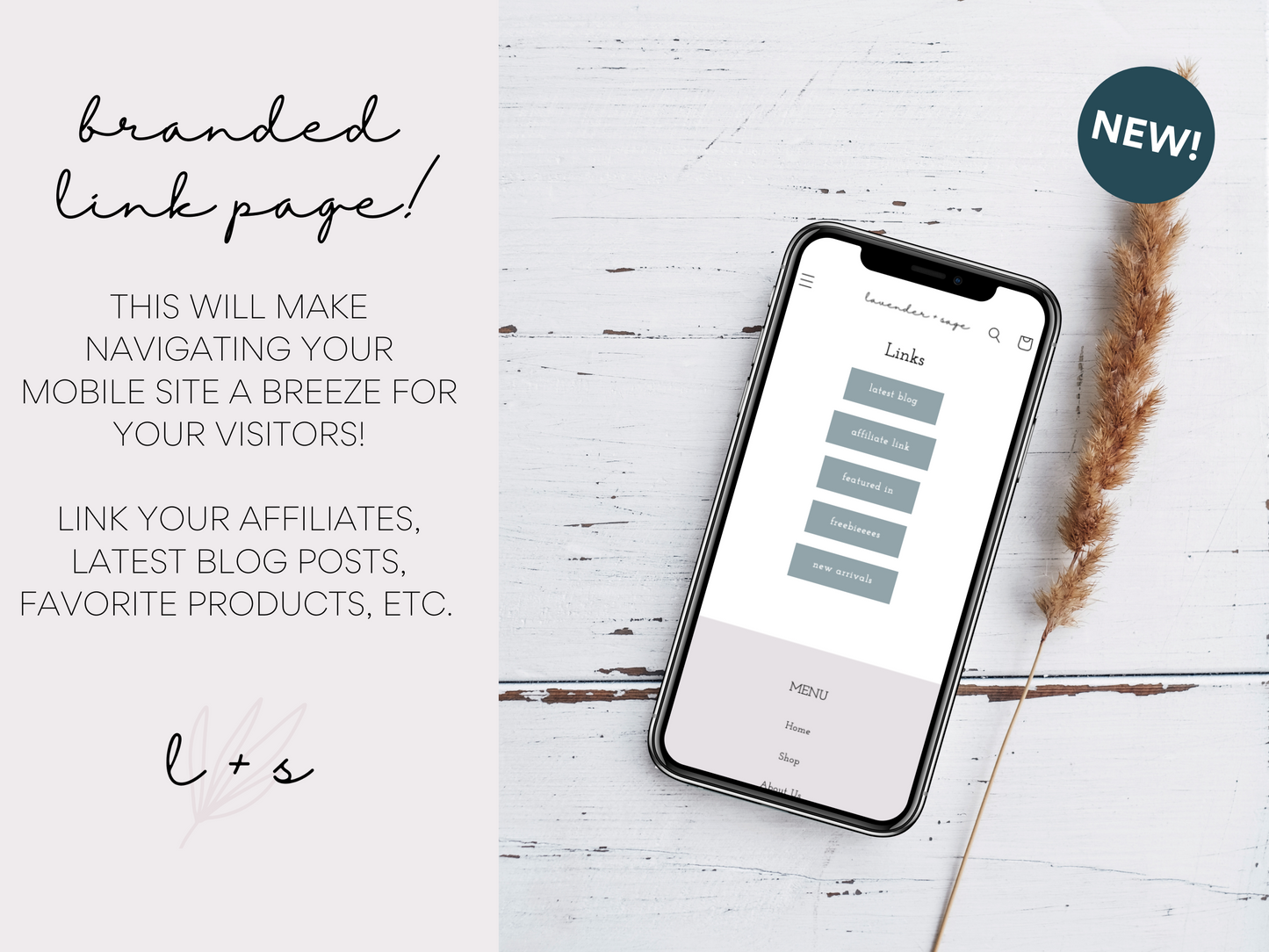 Feminine Shopify Theme | Lavender and Sage