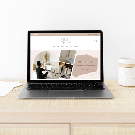 Feminine Shopify Theme | Wheat to Gold