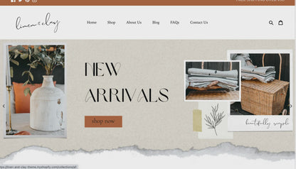 Boho Shopify Theme | Linen and Clay